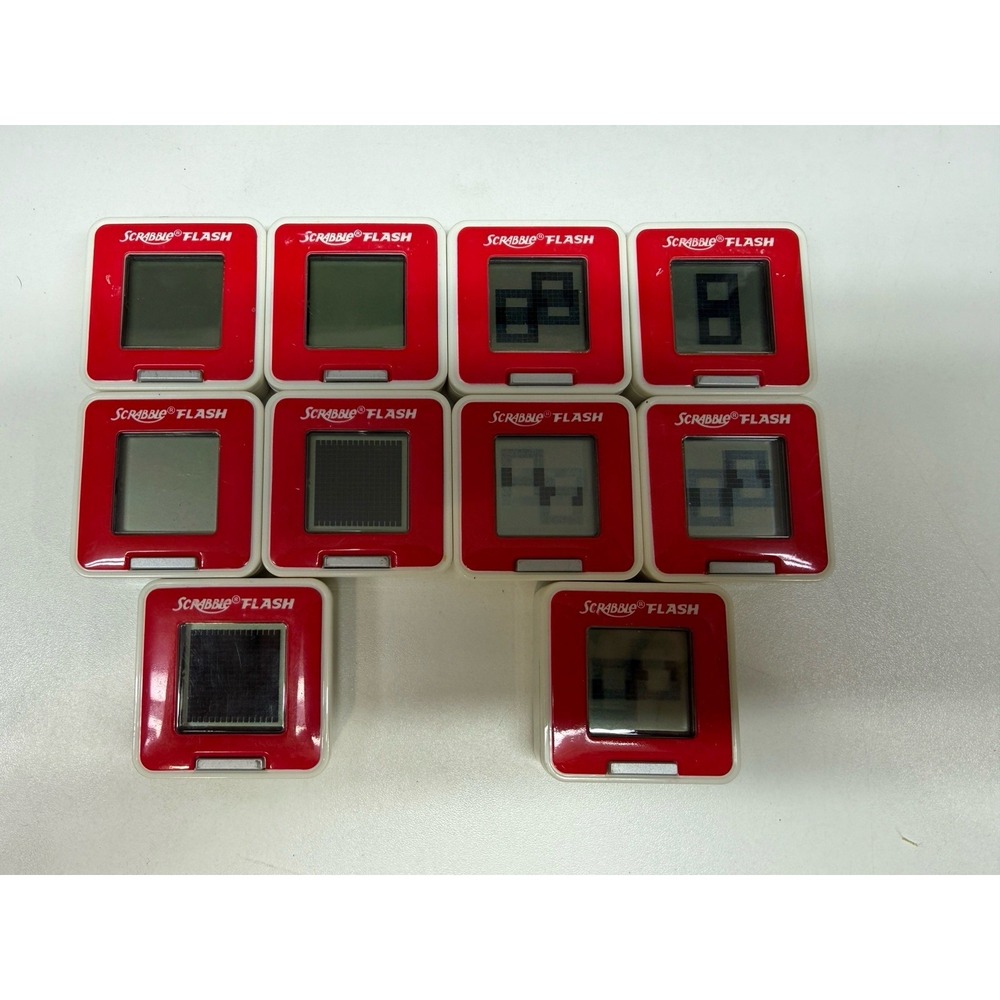 Electronic Scrabble Flash - 2010 - Set Of 10 Tiles- Untested